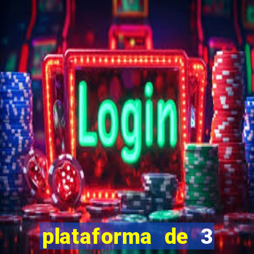 plataforma de 3 reais jogo