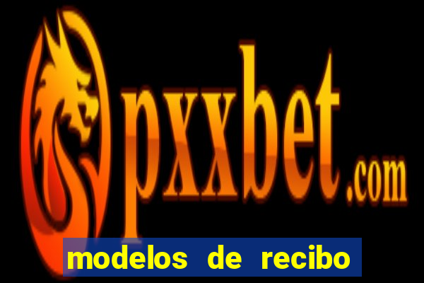 modelos de recibo de pagamento word