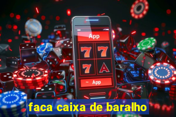 faca caixa de baralho