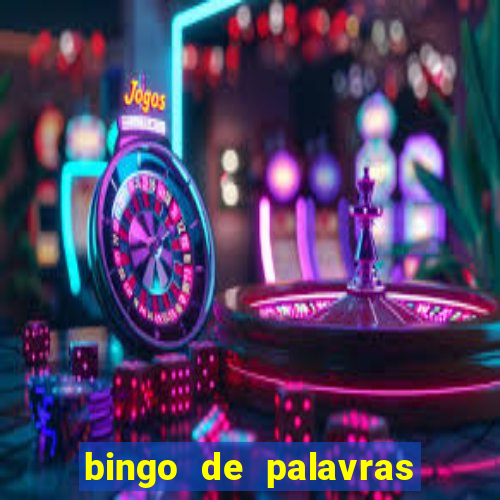 bingo de palavras 3 ano