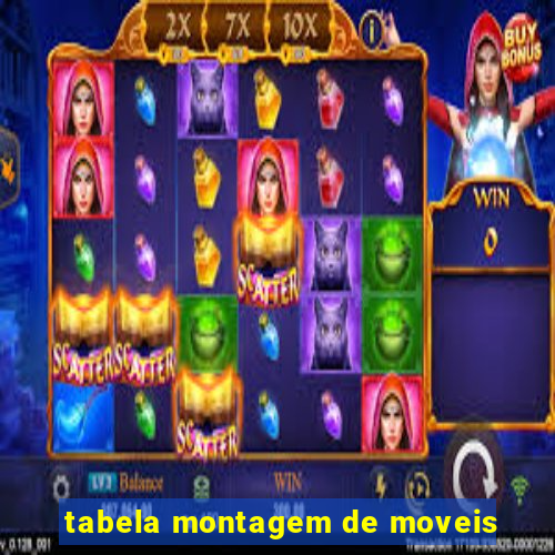 tabela montagem de moveis