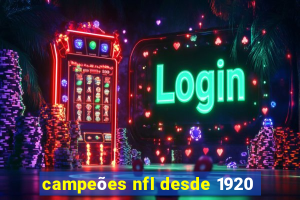 campeões nfl desde 1920