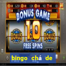 bingo chá de bebê excel