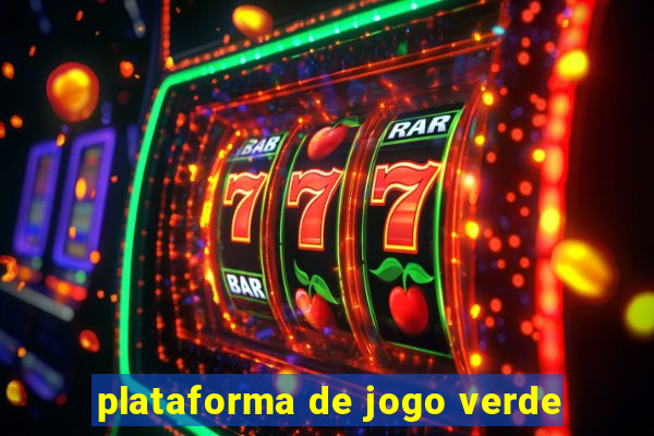 plataforma de jogo verde