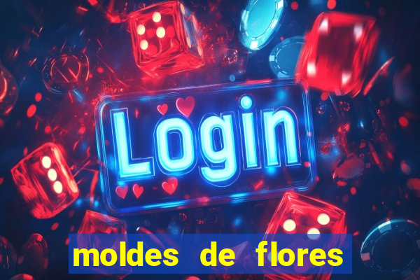 moldes de flores gigantes para imprimir