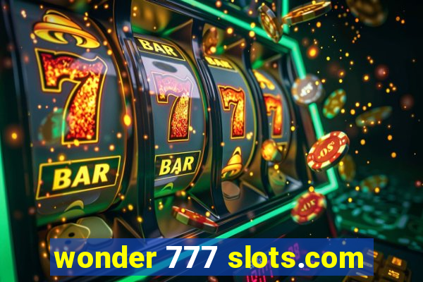 wonder 777 slots.com