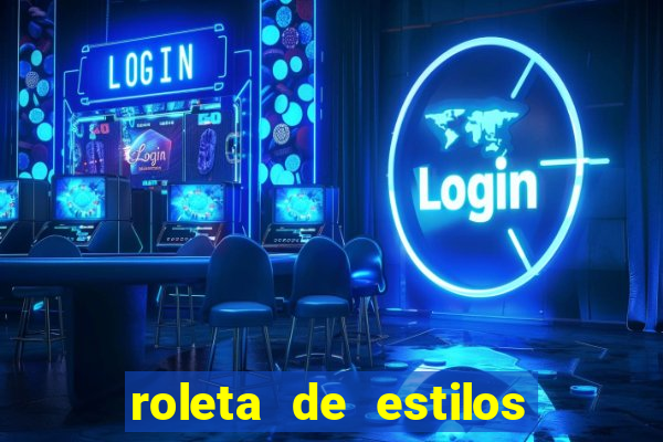 roleta de estilos de roupas