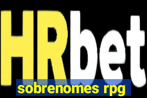 sobrenomes rpg