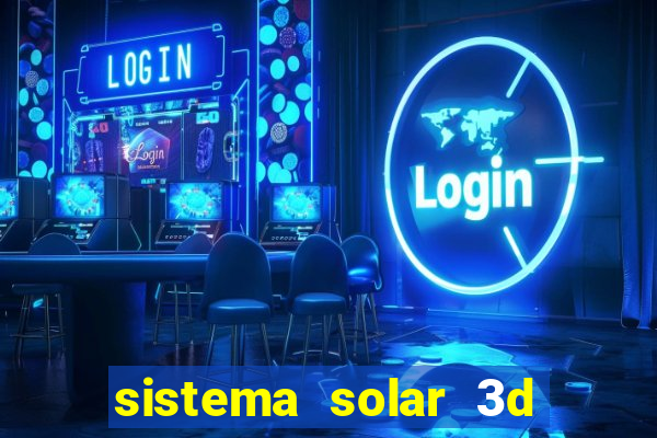 sistema solar 3d em movimento